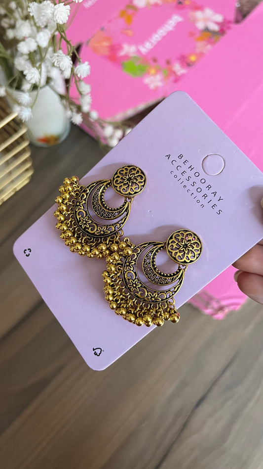 Ethnic Earrings in Golden