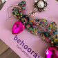 Sparkle Butterfly Earrings In Multi