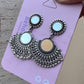 Sunrise  Ethnic Earrings in Silver