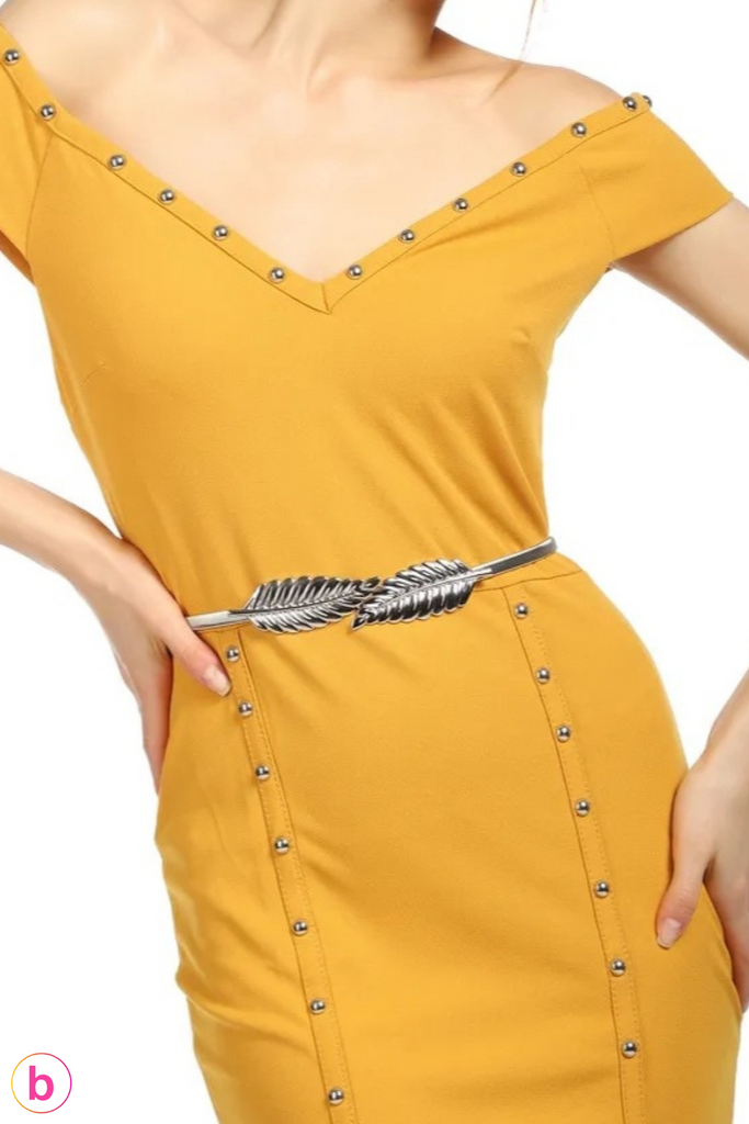 Around You Stretchable Belt in Silver