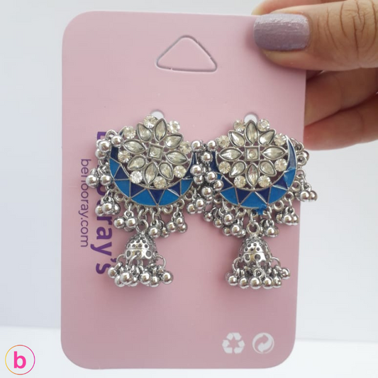 Neelam Earrings In Blue