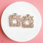 A-Real Sparkle Earrings In Square