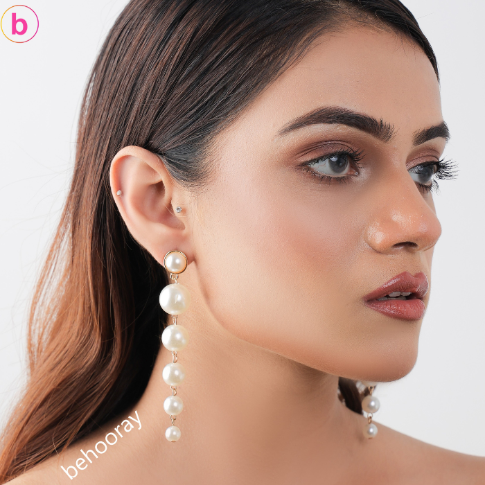A Pearl After Pearl Statement Earrings
