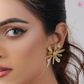A Golden Blossom Flower Earrings