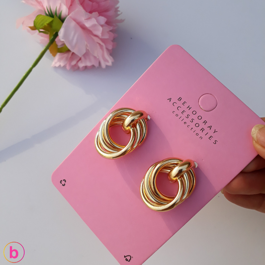 Glam Me Up Earrings In Golden