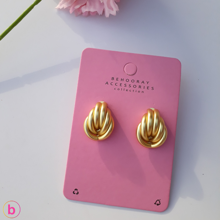 All Your’s Statement Earrings In Golden