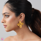 A Violets Bloom Earrings In Brown