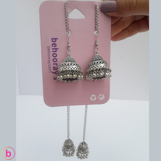 Dill Rubba Khashmiri Earrings In Silver