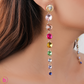 A-Real Sparkle Drop Earrings In Multi