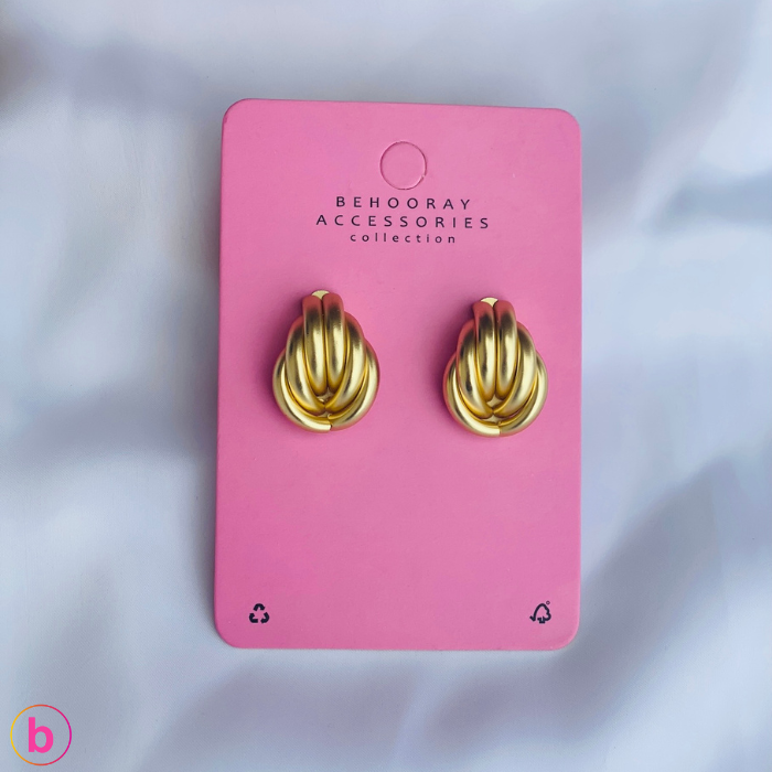 All Your’s Statement Earrings In Golden