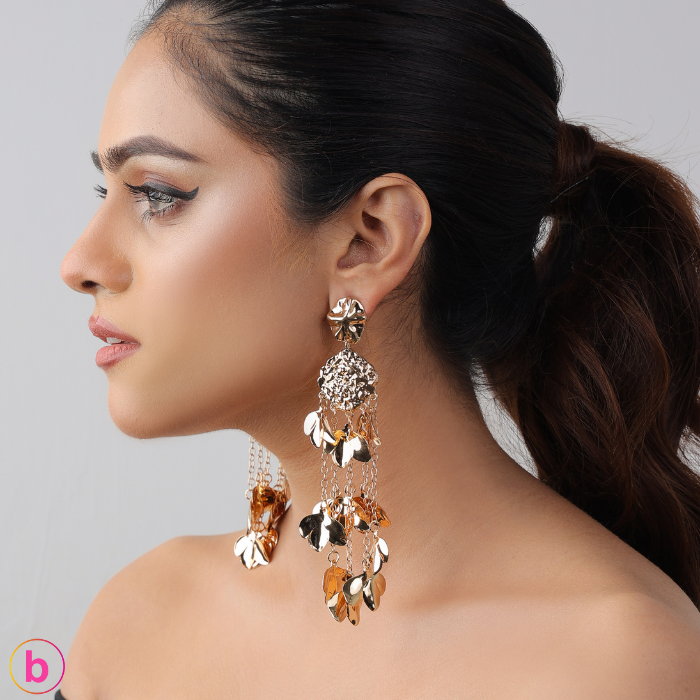 Absolute Love Chunky Earrings In Golden