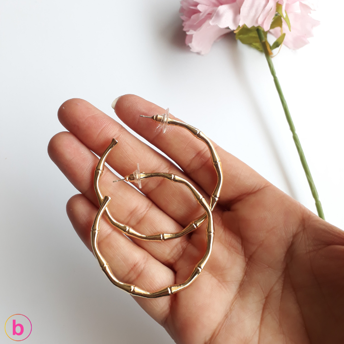 A Way To Love Bamboo Hoops In Golden