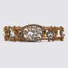 Belt With Crystal Buckle In Antique