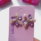 A Purple Wish Flower Earrings